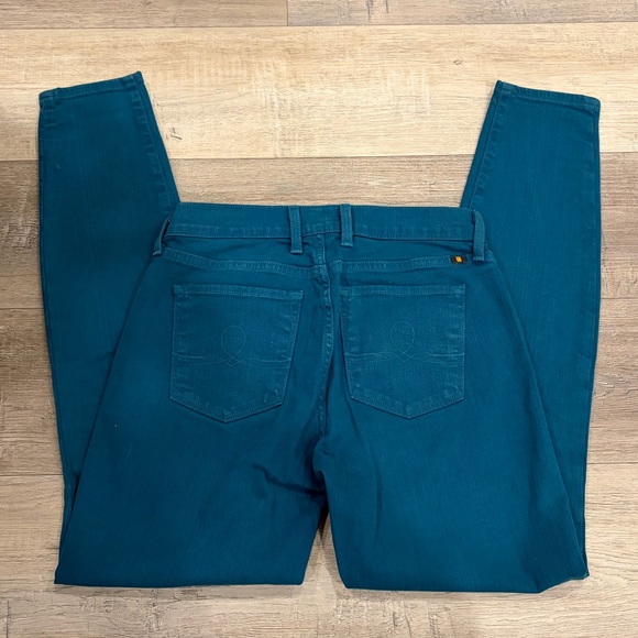 Lucky Brand Sofia Skinny Ankle Jeans Teal Blue Size 4 Mid Rise Stretch - Picture 4 of 8